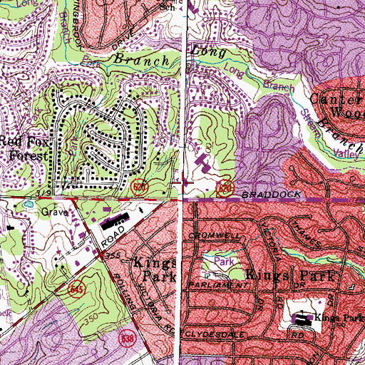Topographic Map of Holy Spirit Church, VA