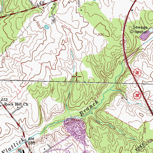 Topographic Map of Westfields Inter Conference Center, VA