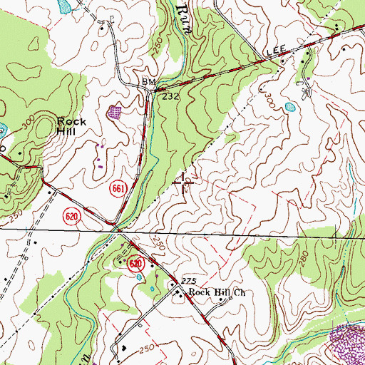 Topographic Map of Westfields Inter Center at Dulles, VA