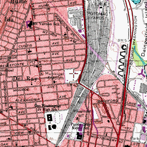 Topographic Map of Moss Number 2 Mine and Preparation Plant, VA