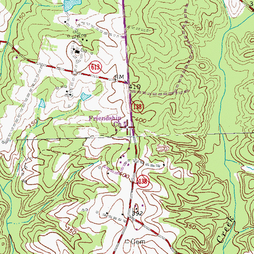 Topographic Map of Asbury School (historical), VA