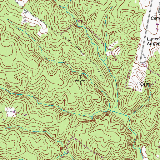 Topographic Map of Beech Forest, VA