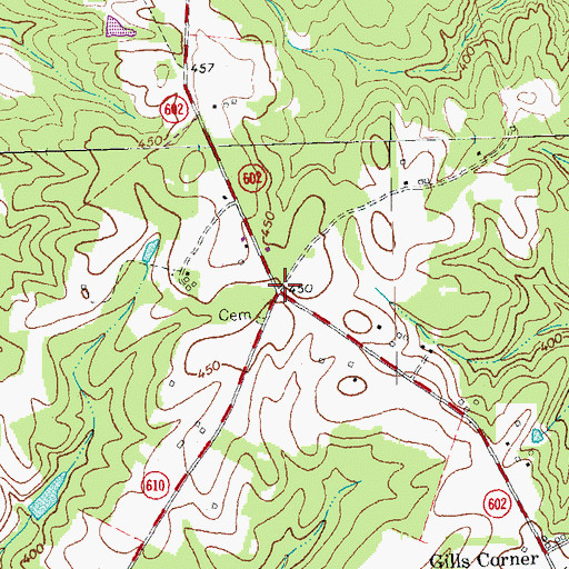 Topographic Map of Lochleven Post Office (historical), VA