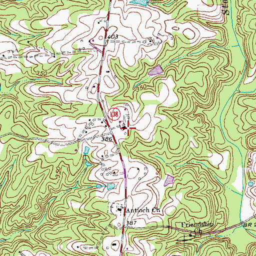 Topographic Map of Lochleven School (historical), VA