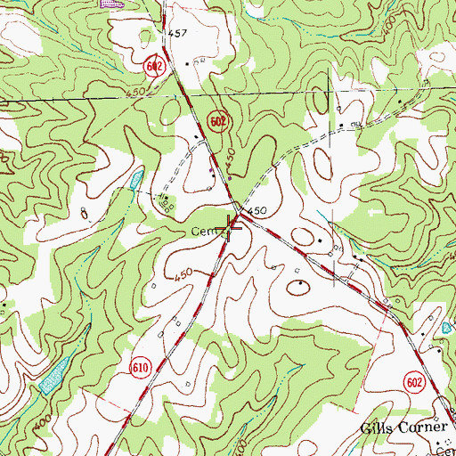 Topographic Map of McDaniel Cemetery, VA