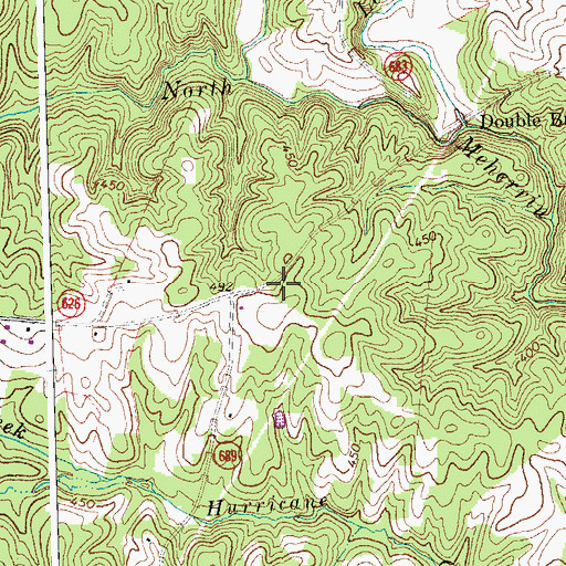 Topographic Map of Shady Grove Church (historical), VA