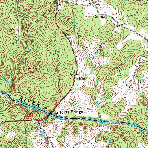 Topographic Map of Smyrna Church (historical), VA