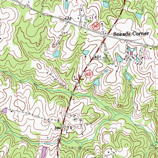 Topographic Map of Unity School (historical), VA