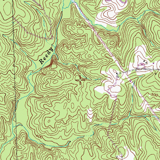 Topographic Map of Lunenburg County, VA