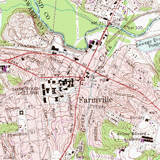 Topographic Map of Beulah African Methodist Episcopal Church, VA