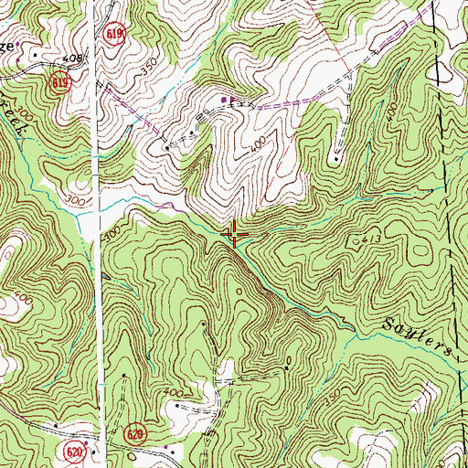 Topographic Map of J S Locketts Mill (historical), VA