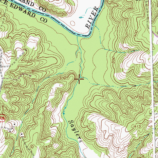 Topographic Map of Perkinsons Mill (historical), VA