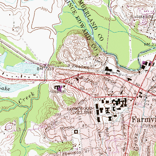Topographic Map of Saint Teresas Roman Catholic Church, VA