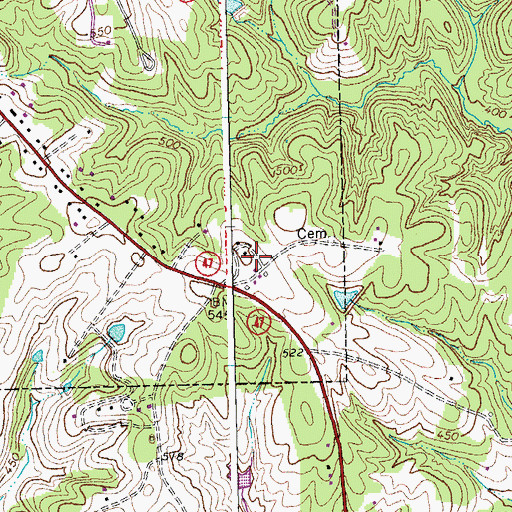 Topographic Map of Virginia Polytechnic Institute Experimental Farm, VA