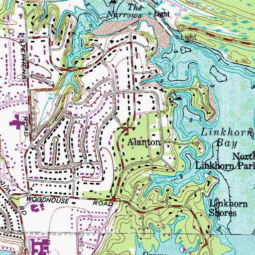 Topographic Map of Alanton, VA