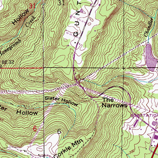 Topographic Map of McDonald Spring, AL
