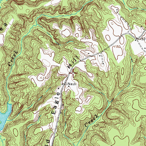 Topographic Map of Bald Eagle Hill, VA
