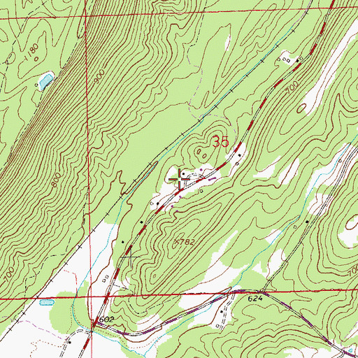 Topographic Map of Congo Spring, AL