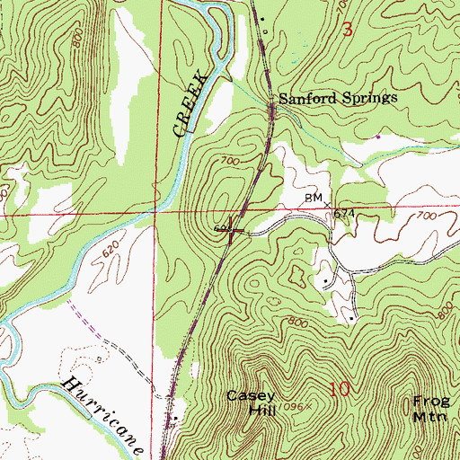Topographic Map of Garvin Spring, AL