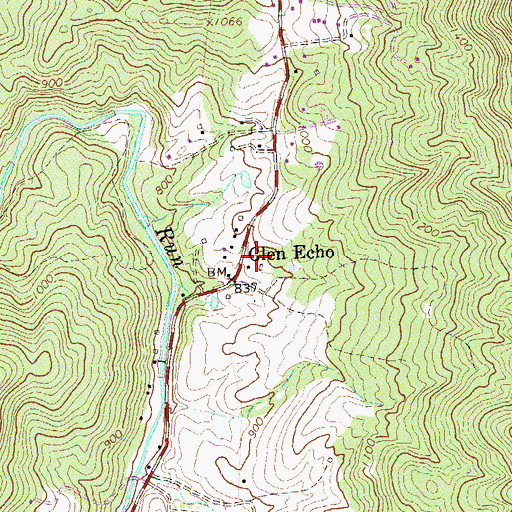 Topographic Map of Glen Echo, VA