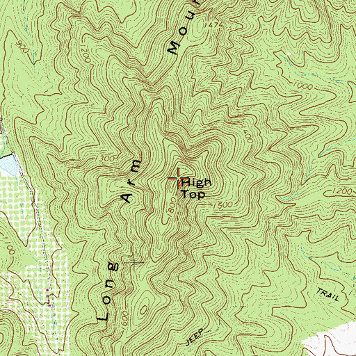Topographic Map of High Top, VA
