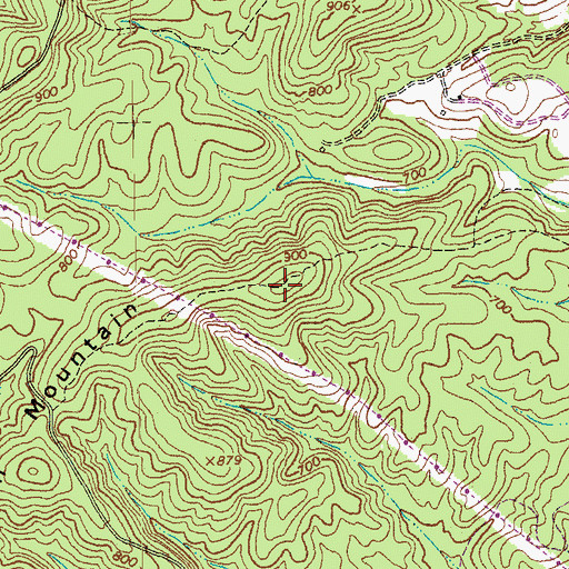 Topographic Map of Larkin Mountain, VA