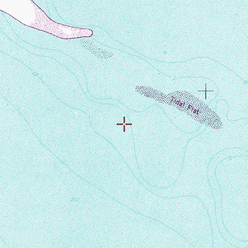 Topographic Map of Little Pelican Channel, AL