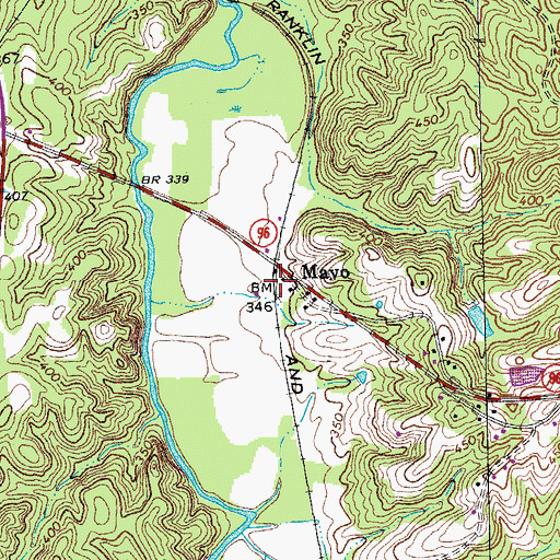 Topographic Map of Mayo, VA