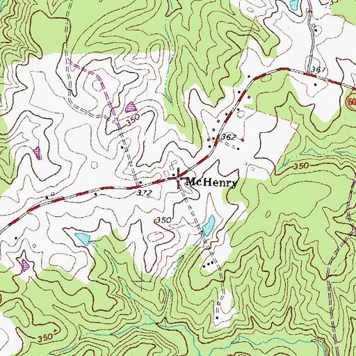 Topographic Map of McHenry, VA