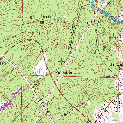 Topographic Map of Lee Spring, AL