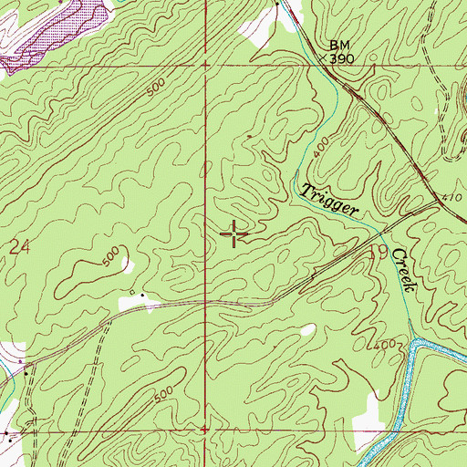 Topographic Map of Ray Cemetery, AL