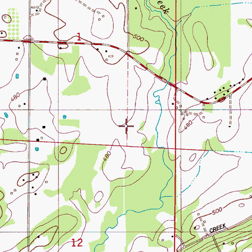 Topographic Map of Stancel Spring, AL