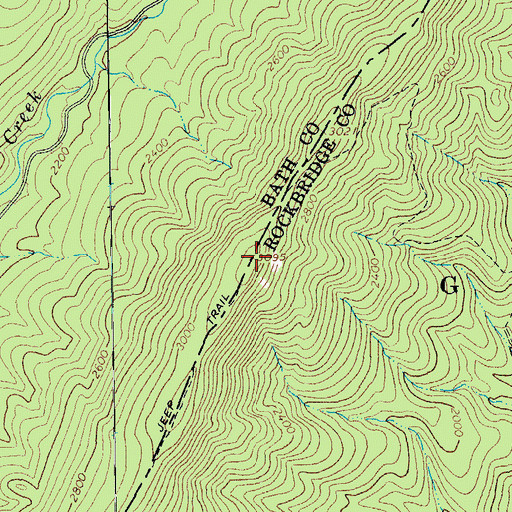 Topographic Map of Sideling Hill, VA
