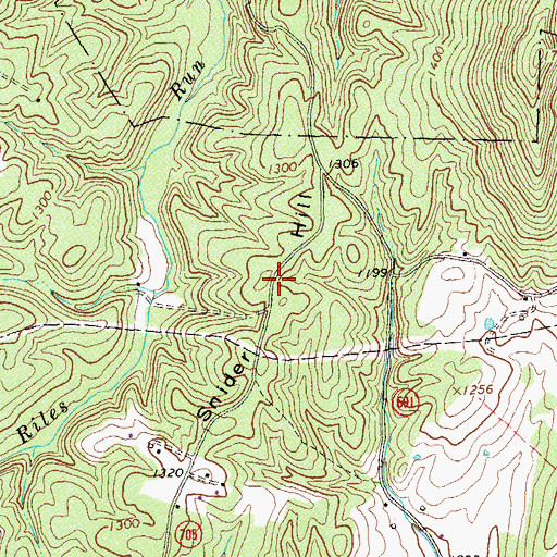 Topographic Map of Snider Hill, VA