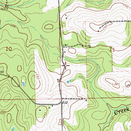 Topographic Map of Meadowbrook (historical), AL