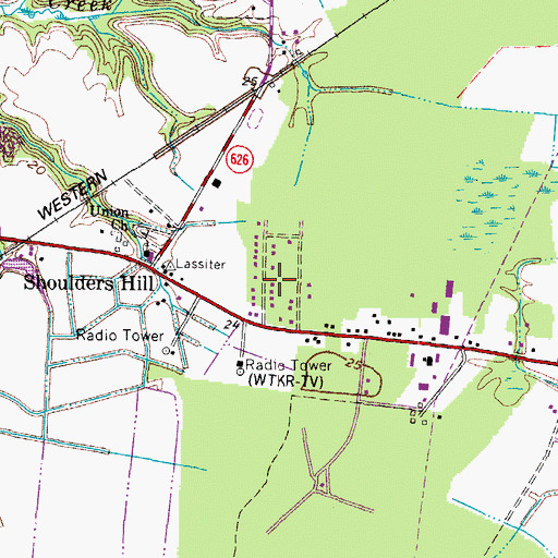 Topographic Map of Dayle Acres, VA
