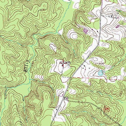 Topographic Map of Ellis Cemetery, VA