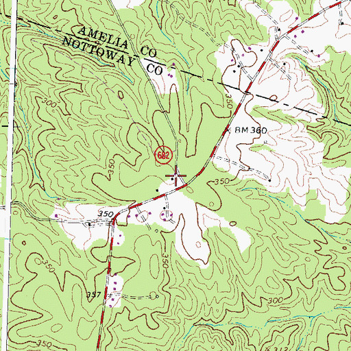 Topographic Map of Mission Light School (historical), VA