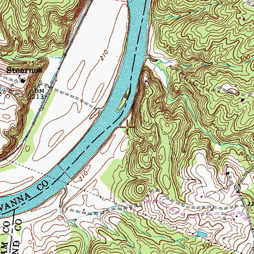 Topographic Map of Boswell (historical), VA