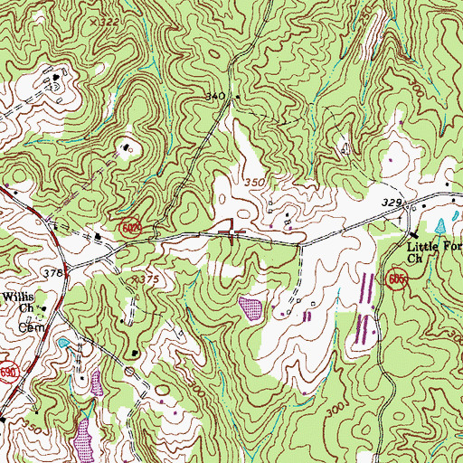 Topographic Map of Cremona (historical), VA