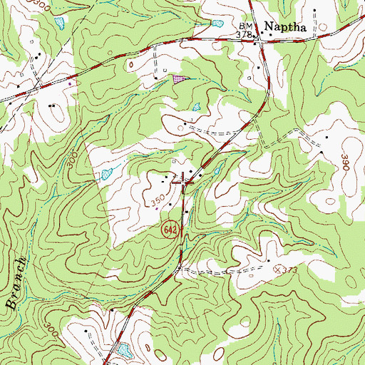 Topographic Map of Johnson Grove Church (historical), VA