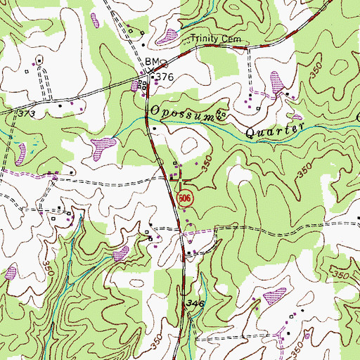 Topographic Map of Masons Mill School (historical), VA