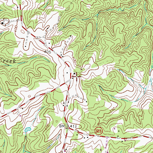 Topographic Map of Meherrin School (historical), VA