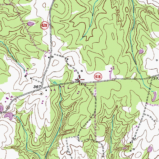 Topographic Map of Redoak School (historical), VA