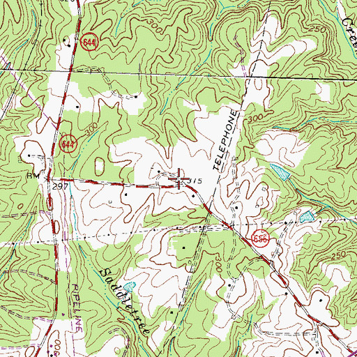 Topographic Map of Solomons Temple (historical), VA