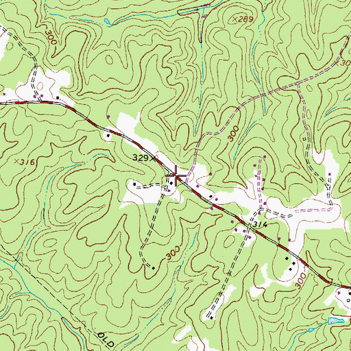 Topographic Map of Valentines School Number Seven (historical), VA