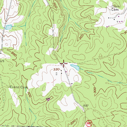 Topographic Map of Vineland (historical), VA