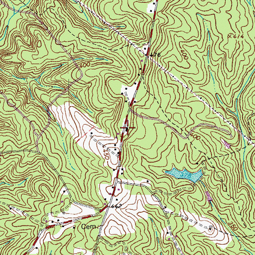 Topographic Map of Dunbar School (historical), VA