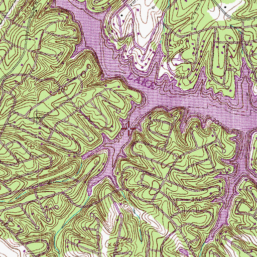 Topographic Map of Jackson Cove, VA