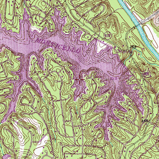 Topographic Map of Jefferson Cove, VA